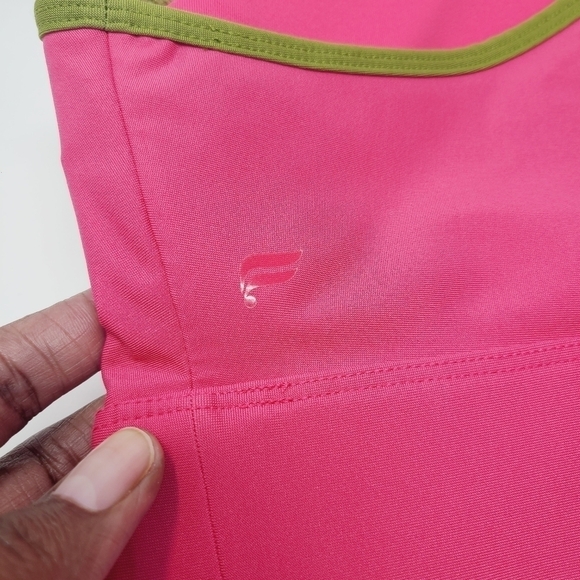Fabletics | Women's Pink and Green Sienna High Impact Sports Bra (Size 2X) - Picture 10 of 13